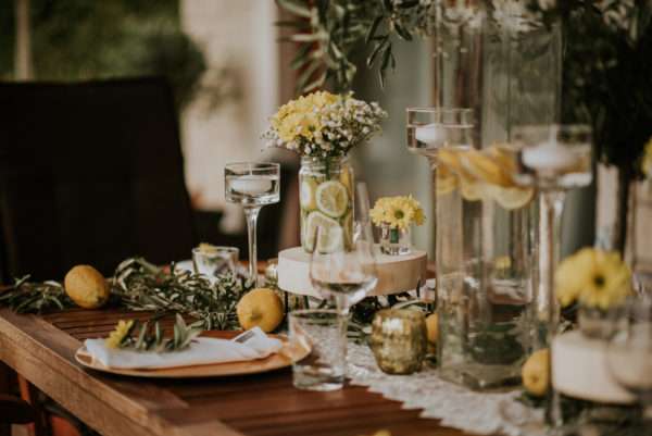 Rovinj wedding table setup
