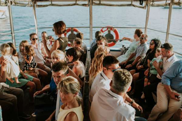 Rovinj wedding boat ride